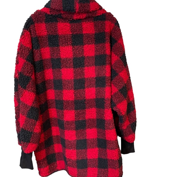 BumbleBella by Jill Martin Regular Sherpa Shawl Collar Button Lounger - Picture 2 of 3